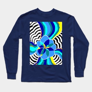 Flower Waves Long Sleeve T-Shirt